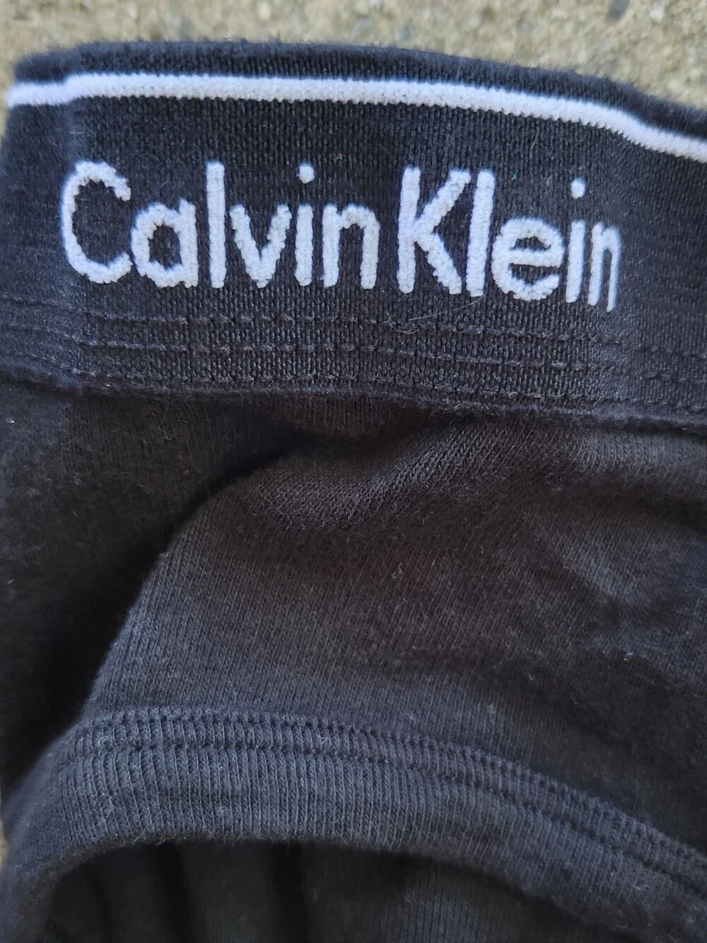 Men's Calvin Klein 100% Cotton Classic Fit Hip Brief Black Size Medium